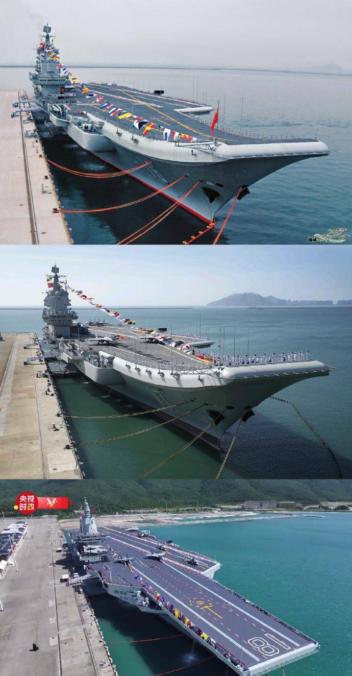 跑了！中国海军福建舰服役后，尼米兹号离开黄岩岛，后撤1000公里